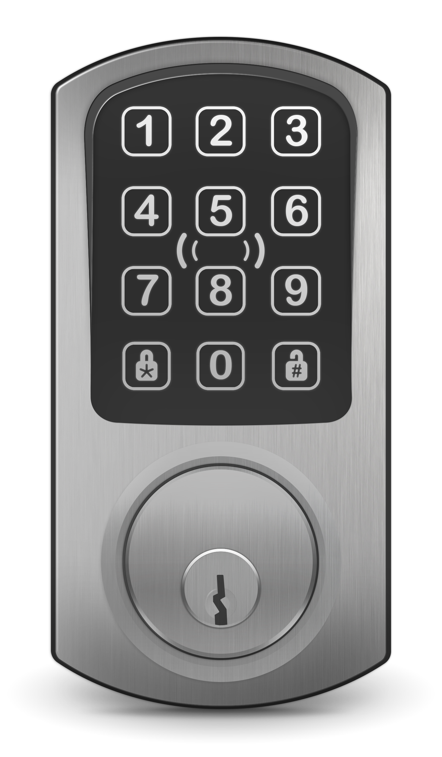 Red Deadbolt Reader Satin Chrome Keypad.png